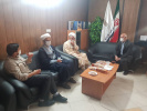 دیدار حجت الاسلام و المسلمین حاج آقای رستمیان مدیر حوزه علمیه استان سمنان با دکتر قربانیان رئیس دانشگاه جامع علمی کاربردی استان سمنان