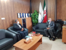 معاون امور فرهنگی و رسانه ای سازمان فرهنگ و ارشاد اسلامی استان سمنان با رئیس دانشگاه   جامع علمی کاربردی استان سمنان دیدار کرد